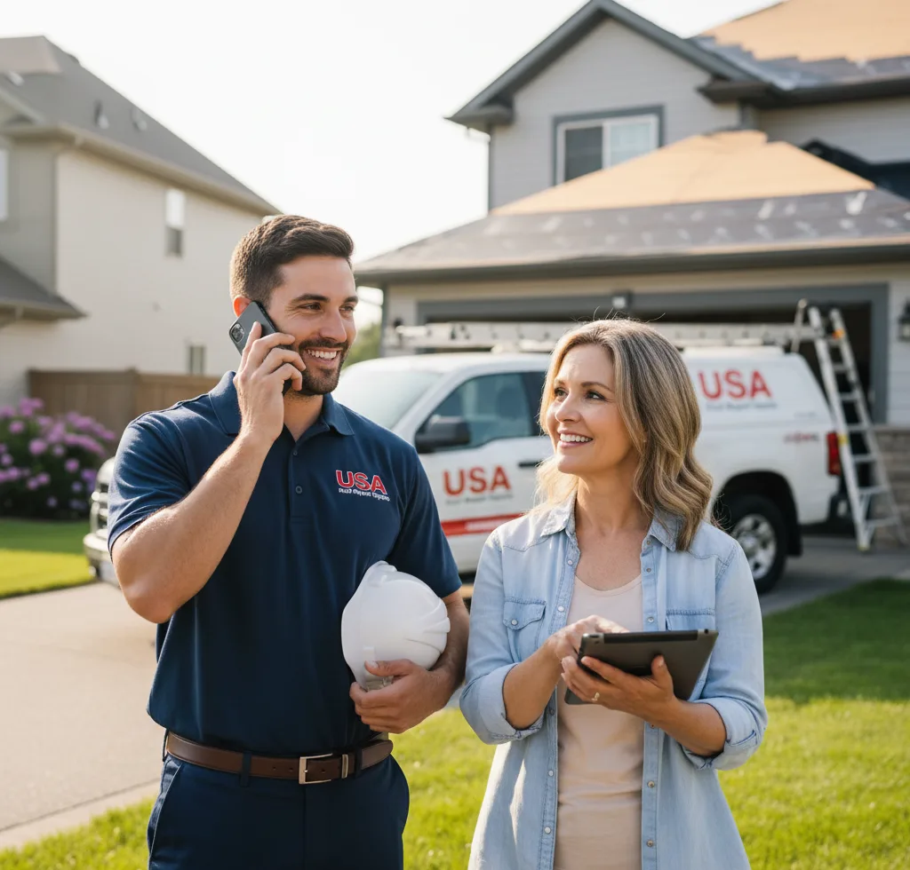 USA Roof Repair Experts customer support in Higganum